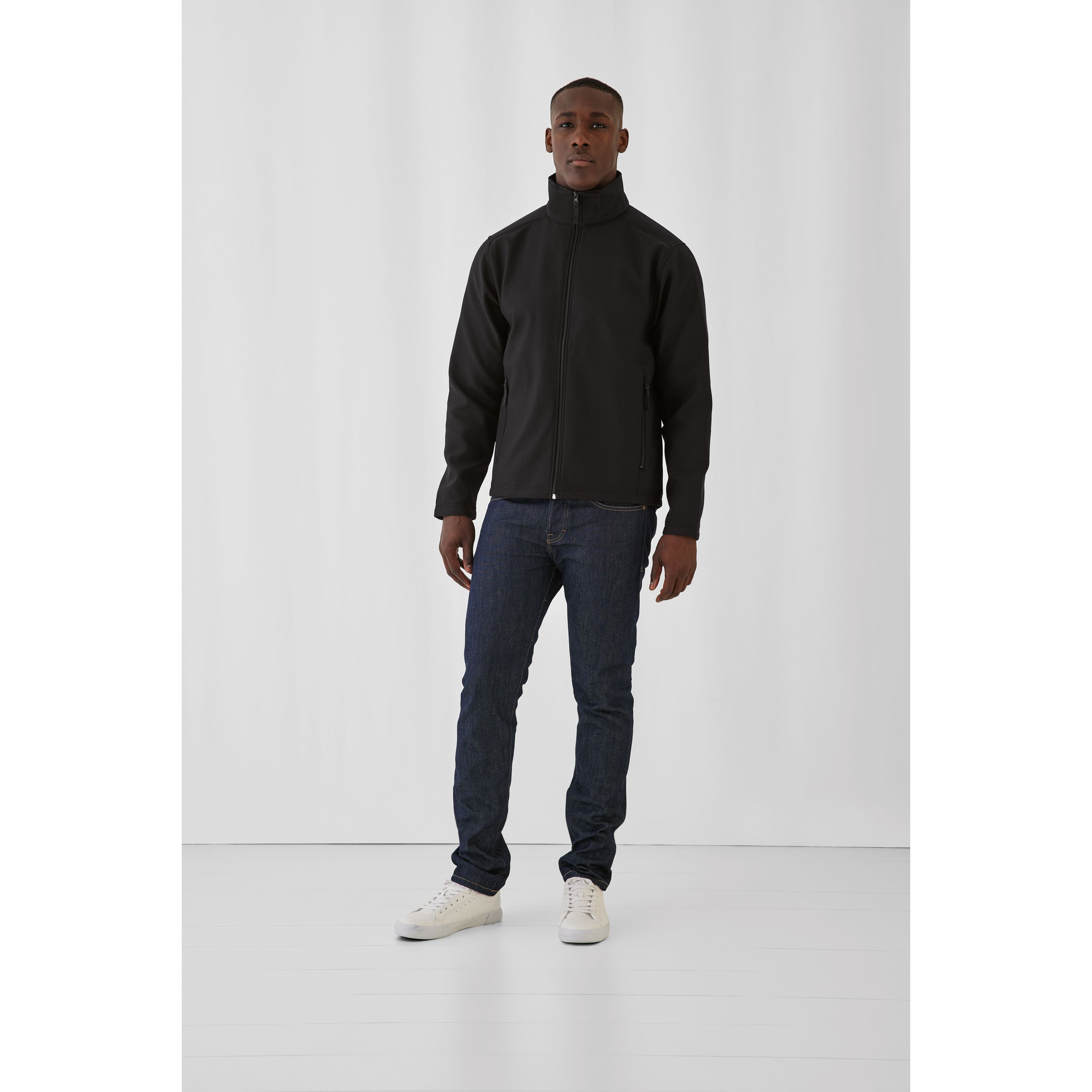 Men´s Jacket Softshell ID.701 - dark grey solid - neon orange - XL-761