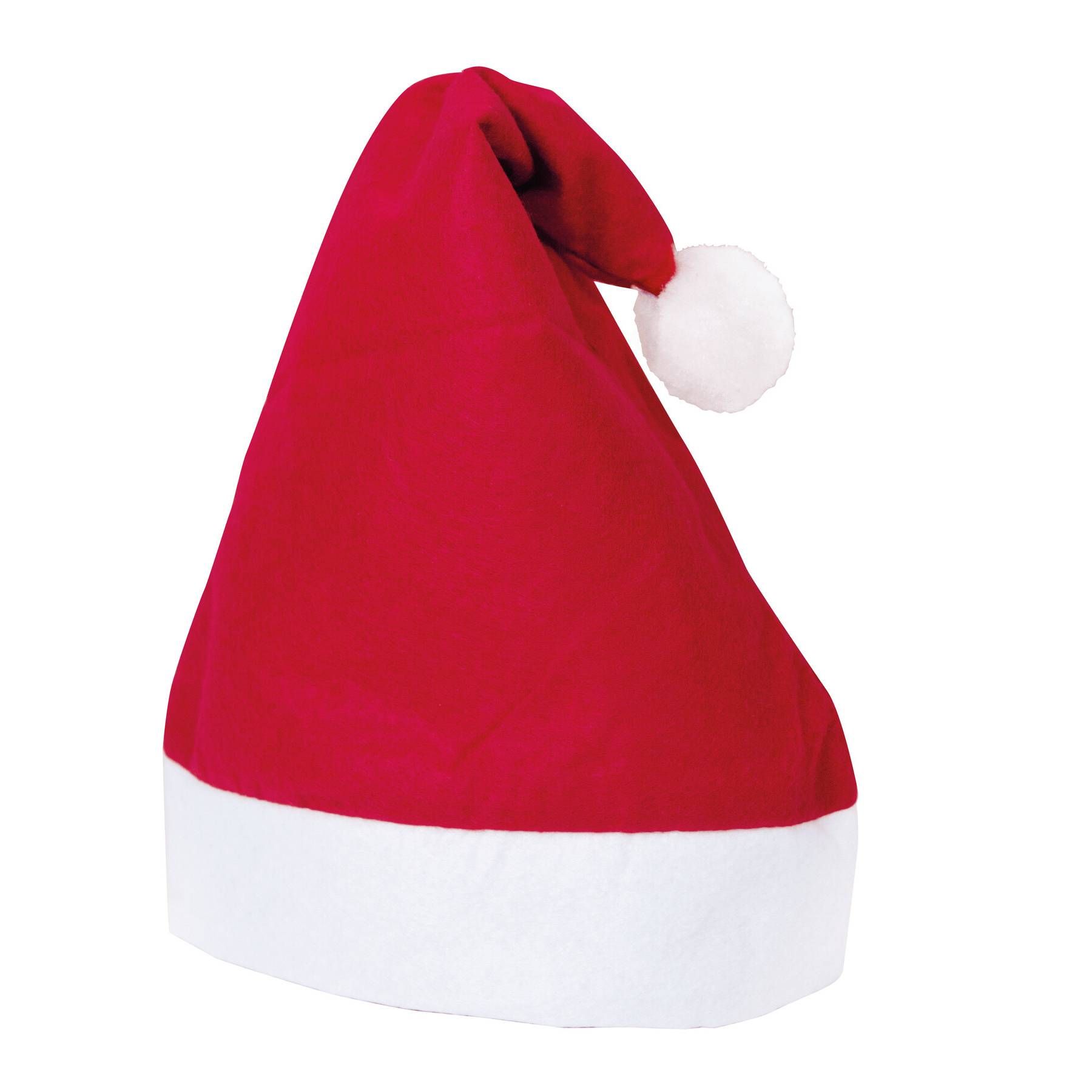 Weihnachtsmann-Mütze - rot - weiß-329