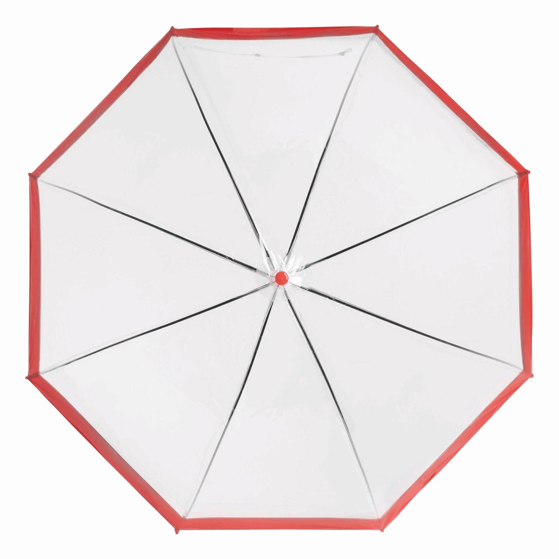Glockenschirm HONEYMOON - rot - transparent-351