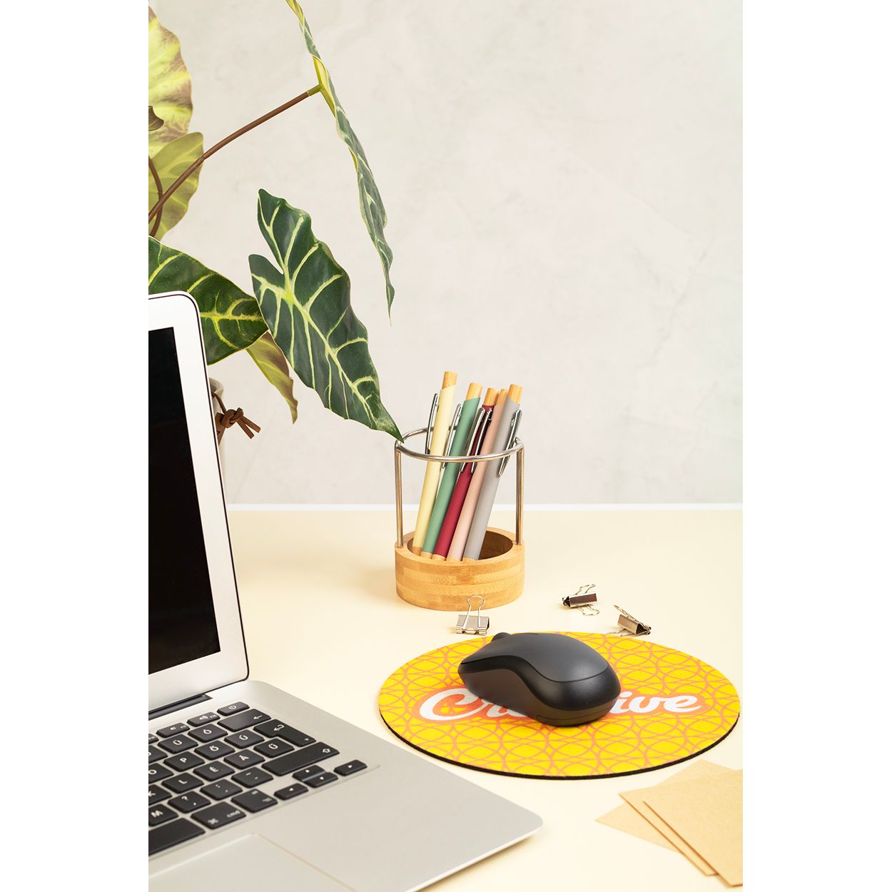 CreaFelt Cursor Round RPET Mauspad - weiß-206