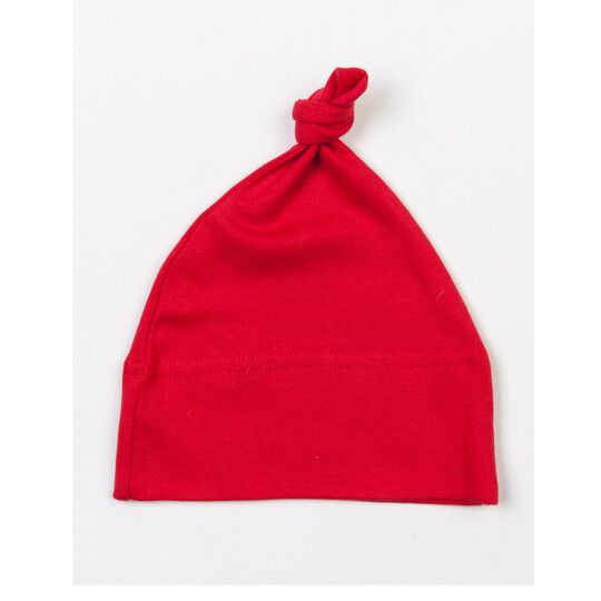 Baby One Knot Hat - red-488