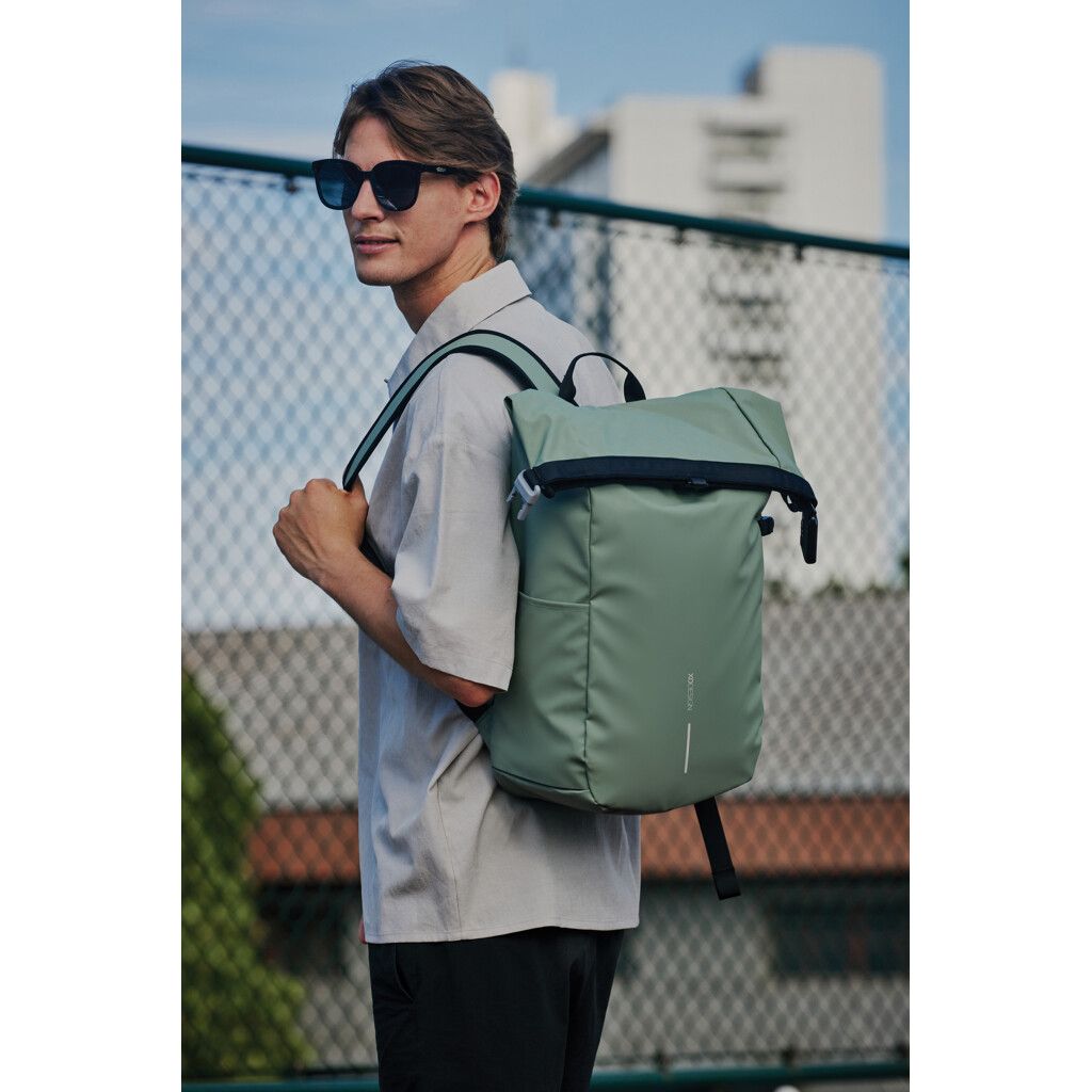 Urban wasserabweisender Anti-Diebstahl Rucksack - iceberg green-425