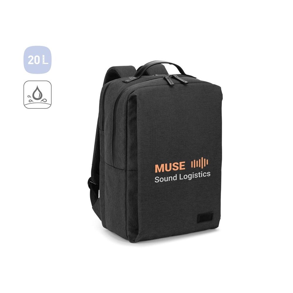 GLASGOW Laptop-Rucksack aus Polyester, 20L - dunkelgrau-208