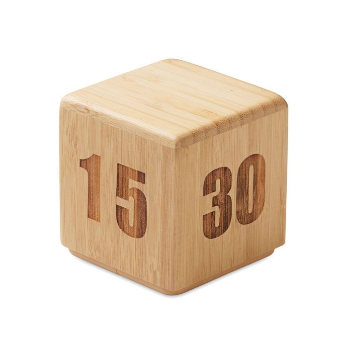 Zeitwürfel Bambus CURT - holz-639