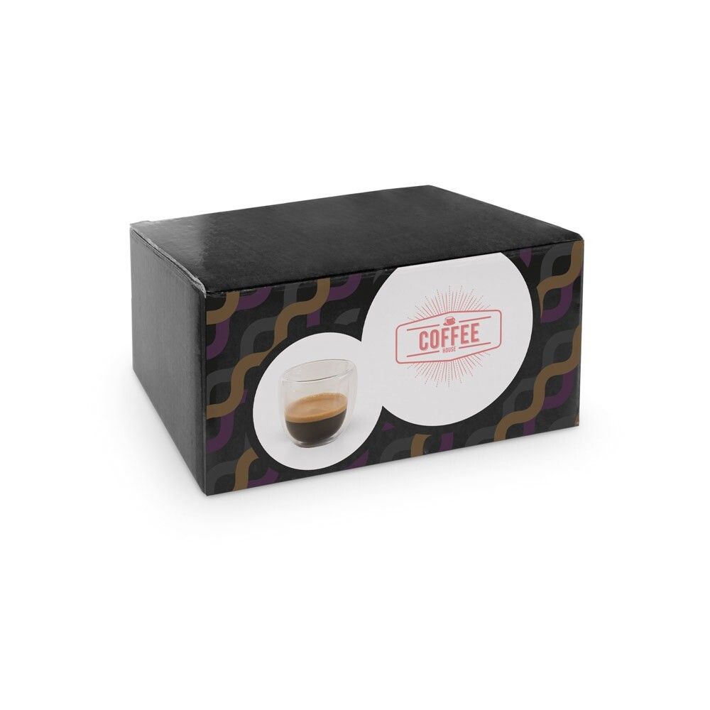 EXPRESSO Borosilikatglas-Kaffee-Set mit 2 Gläsern - transparent-789