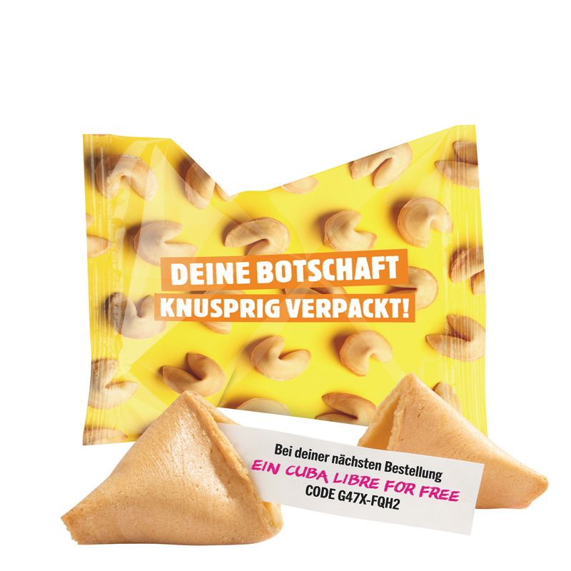 Glückskeks Folie, weiß-63