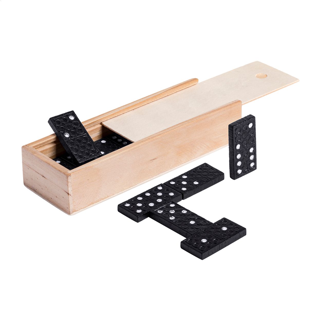 Domino Prakon - schwarz - natur-532