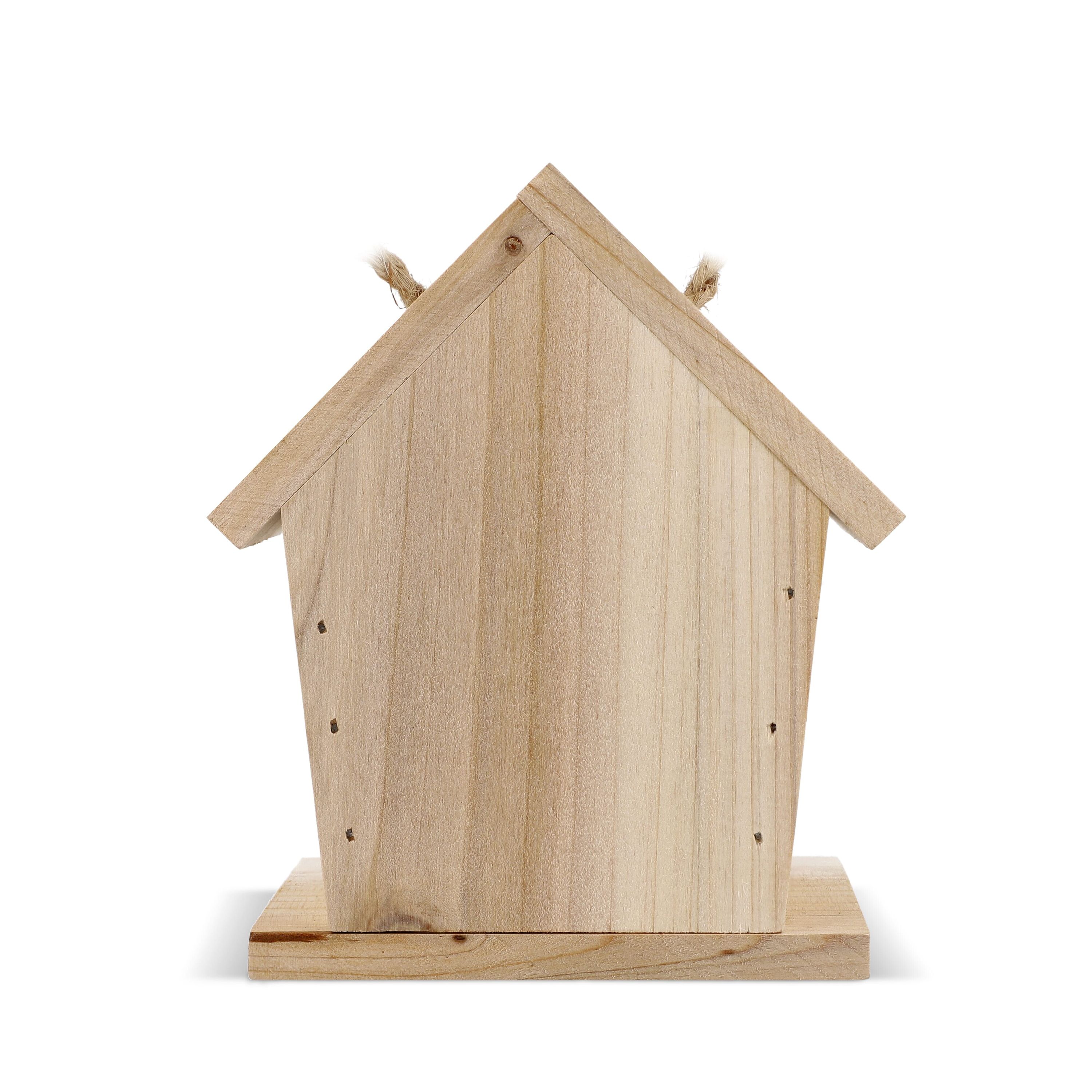 Kleines Vogelhäuschen aus FSC-Holz - natur-657