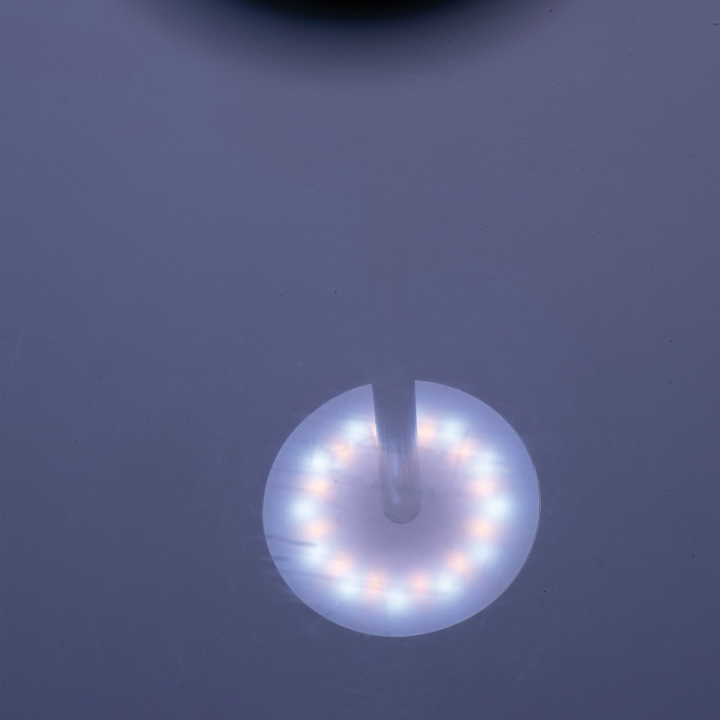 Tischlampe aus Edelstahl mit Akku  - silbergrau-689