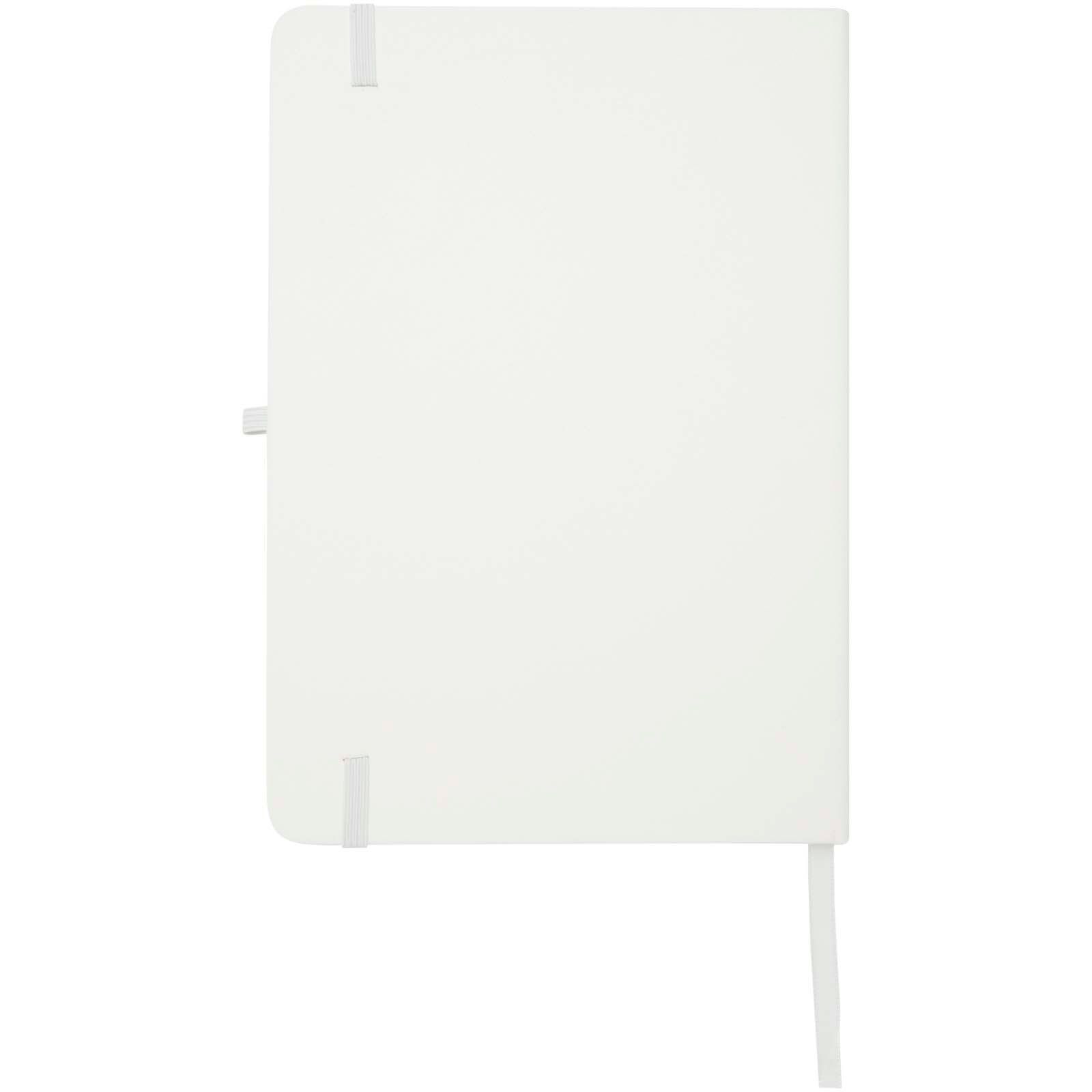 Teak A5 Hardcover Notizbuch, liniert, aus recyceltem Material - weiss-309