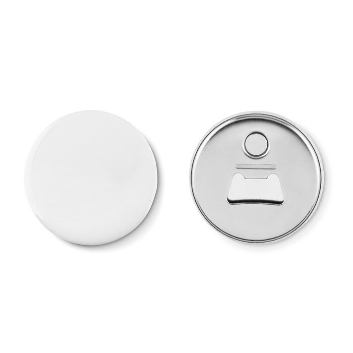 Magnet-Badge mit Kapselheber PIN OPENER - mattsilber-975