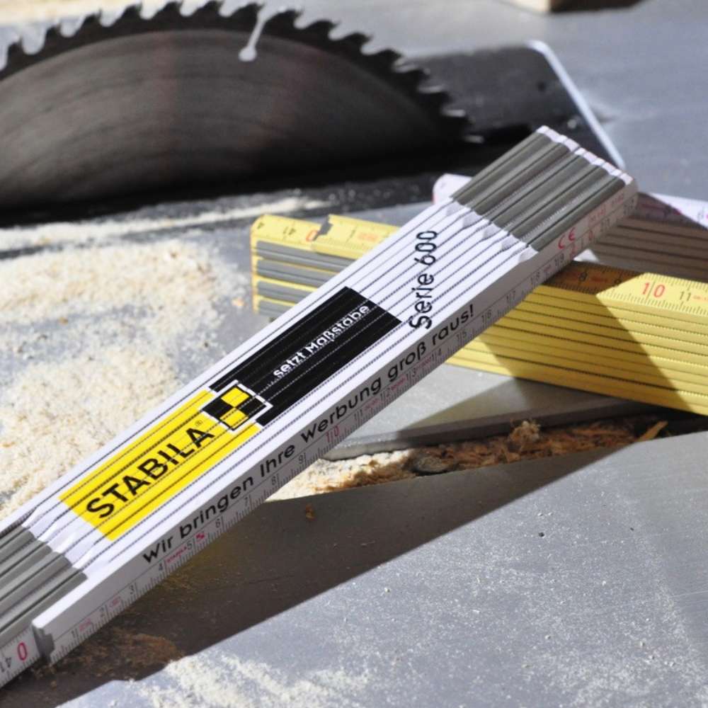STABILA Holz-Gliedermaßstab 607 - 2 Meter - gelb-853