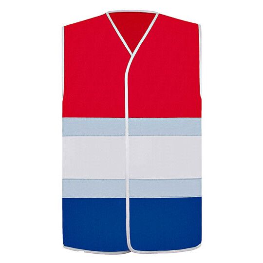 National Safety Vest - red - white - blue-786