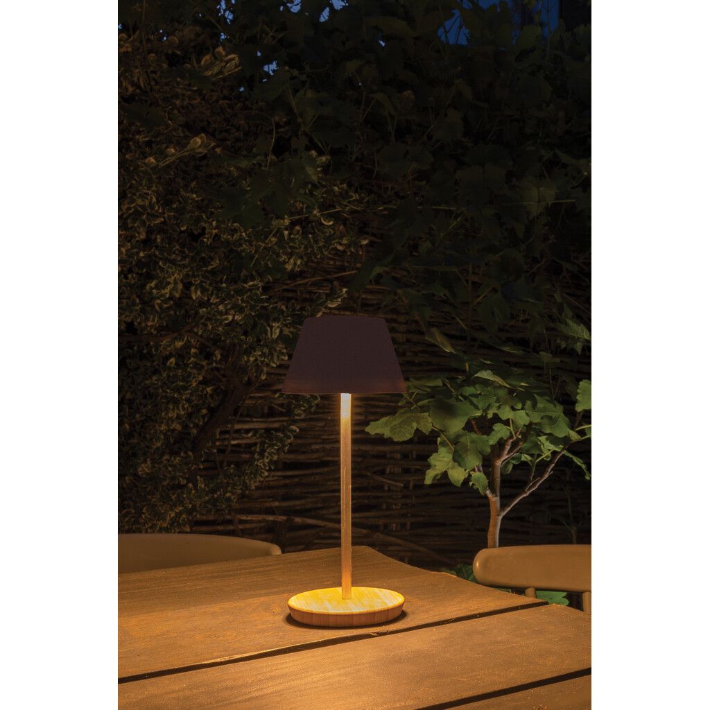 Pure Glow USB-Tischleuchte aus RCS recyceltem Kunststoff - weiß-373