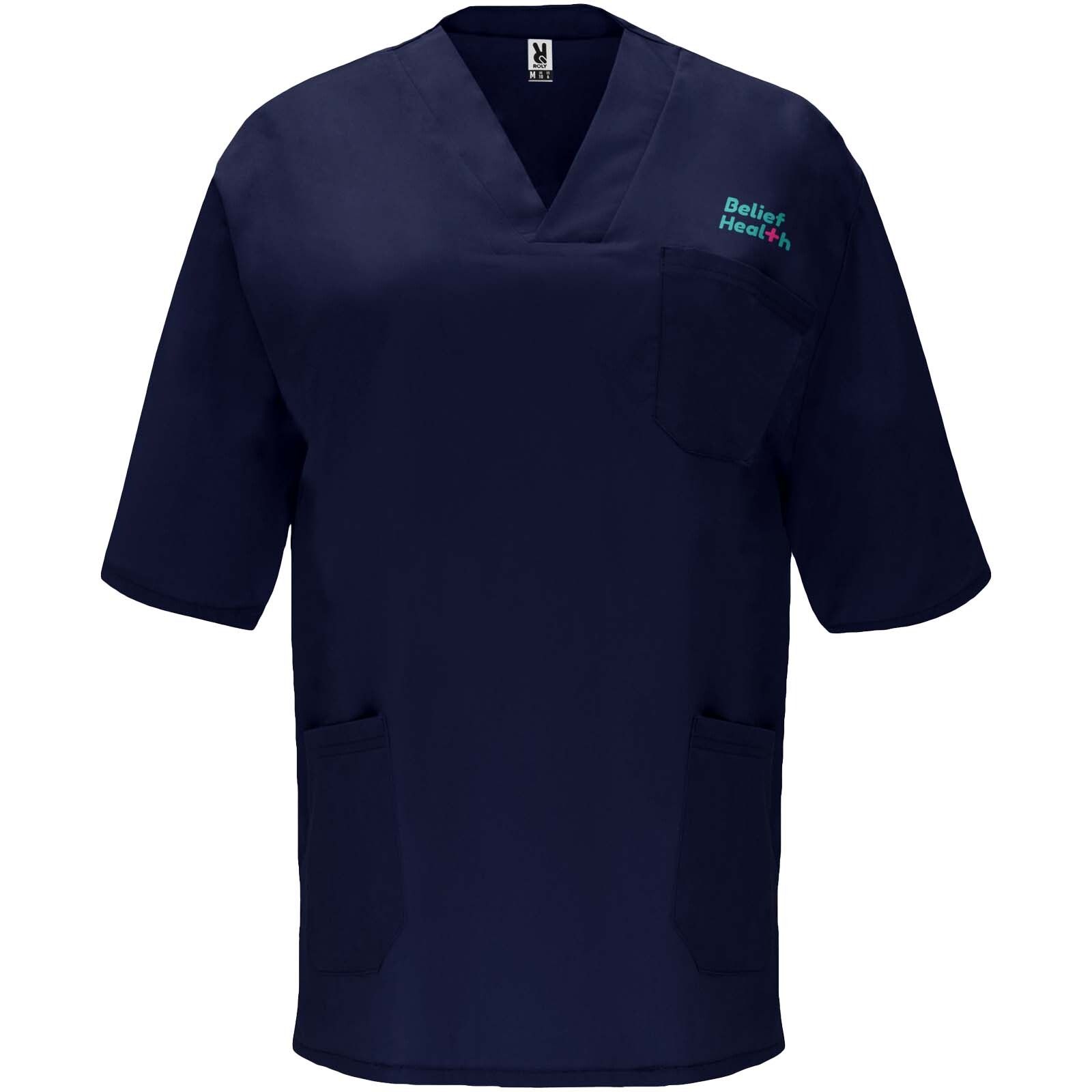 Panacea Kurzärmeliges Arbeitshemd, 160 g/m2, unisex  - marineblau-309