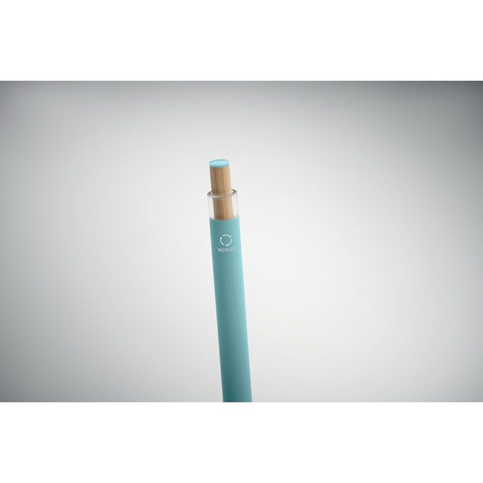 Druckkugelschreiber recy. Alu BERGAMO ++ - babyblau-87