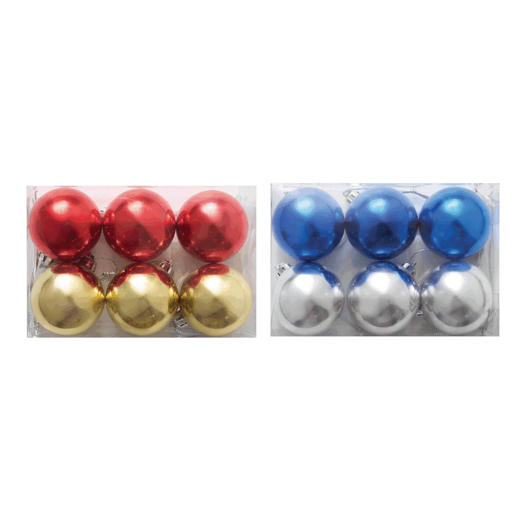 Baumkugeln XMAS LINE - blau - silber-23