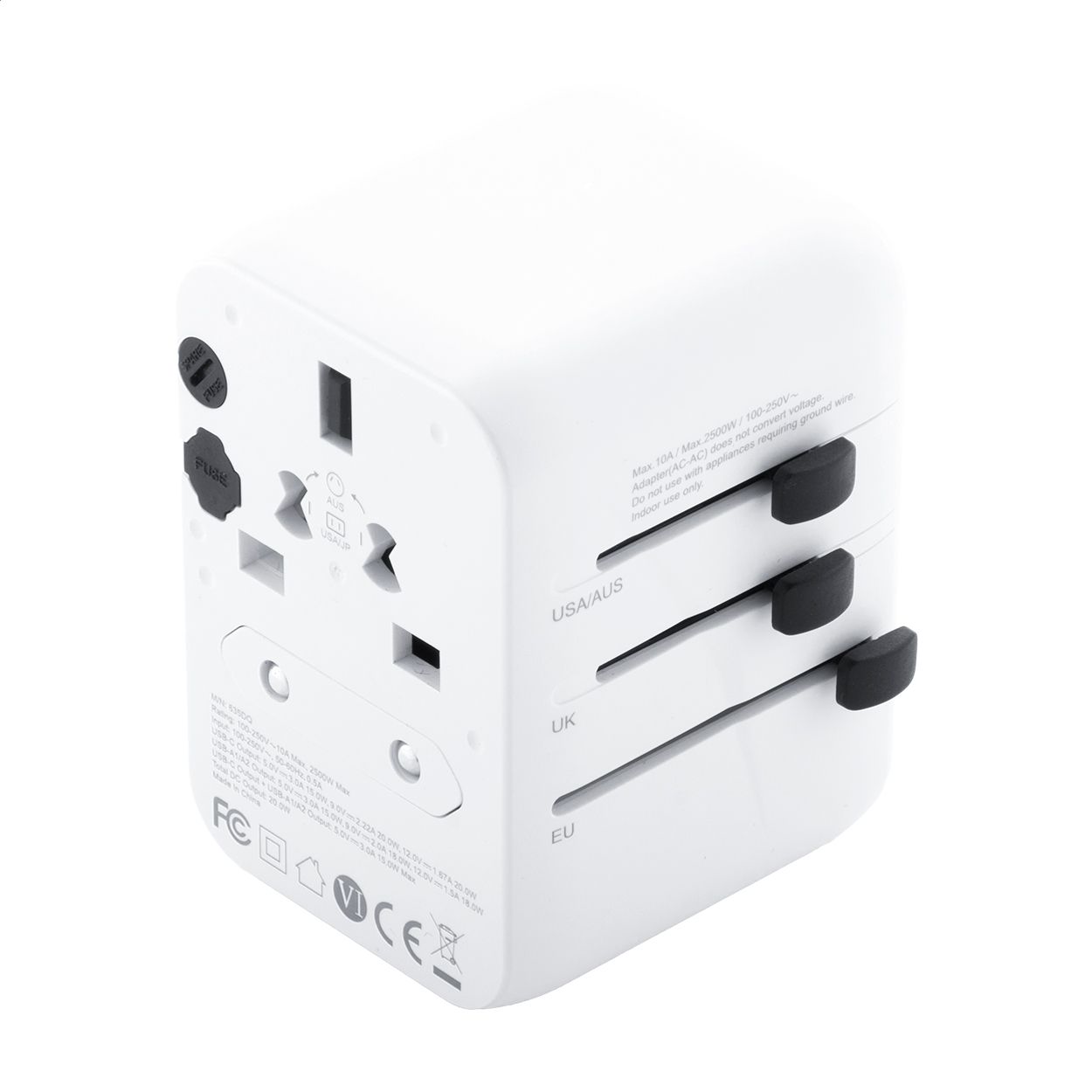 Reiseadapter Jetsetter Plus - weiß-605