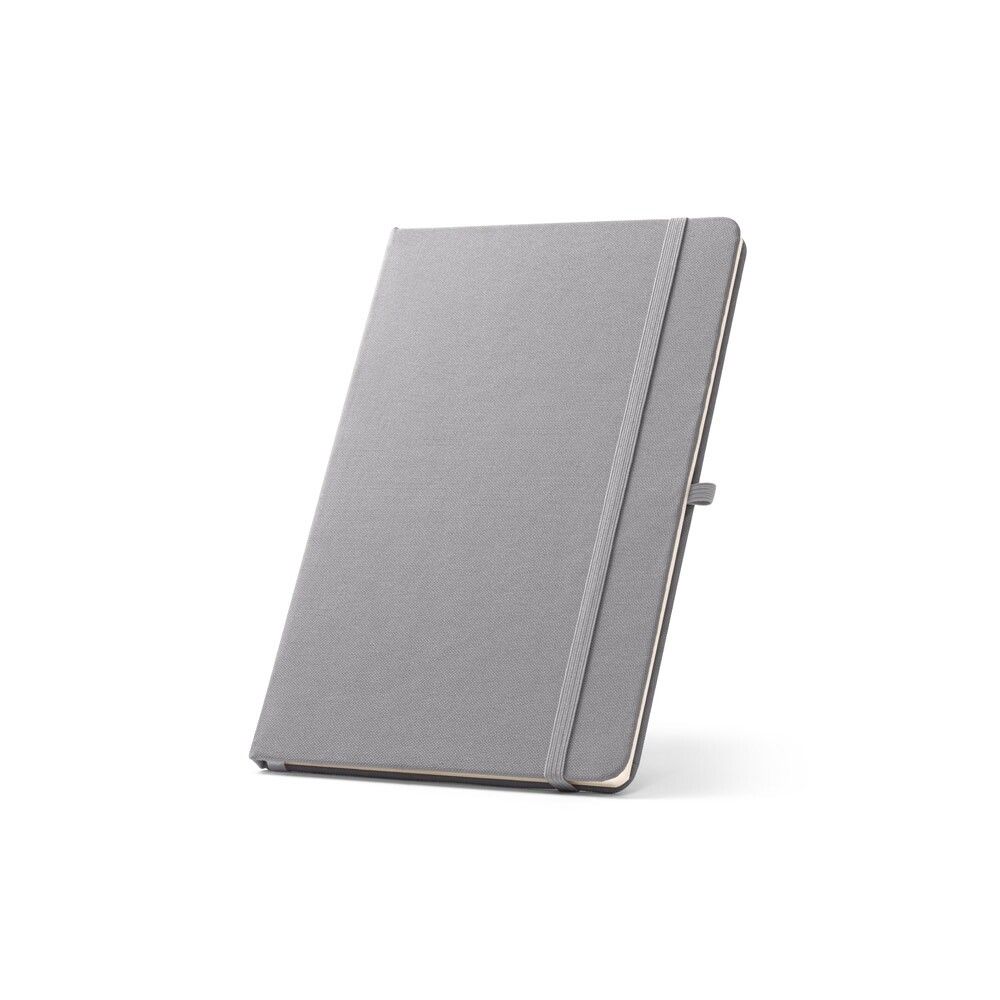 ANNE A5 Notizbuch aus recyceltem Polyester mit linierten Seiten - grau-351