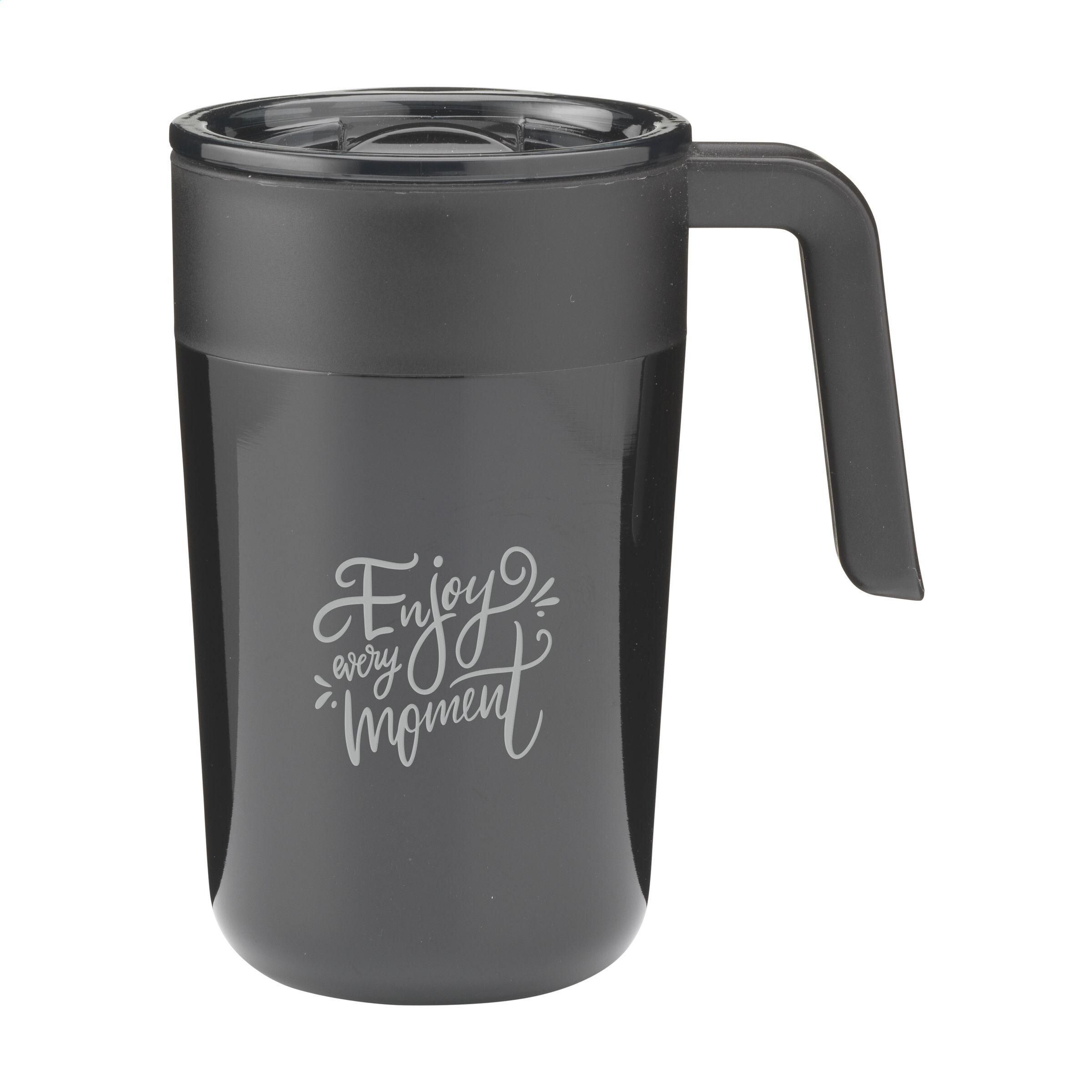 Fika RCS Recycled Steel Cup 400 ml Thermobecher - schwarz-763