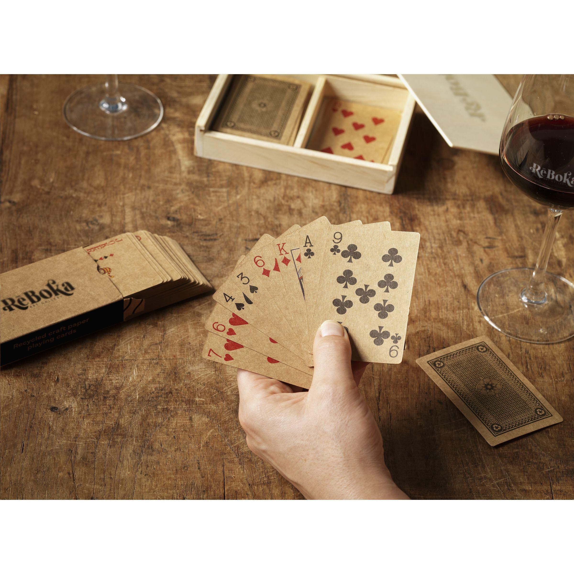 Recycled Playing Cards Double Spielkarten - holz-640