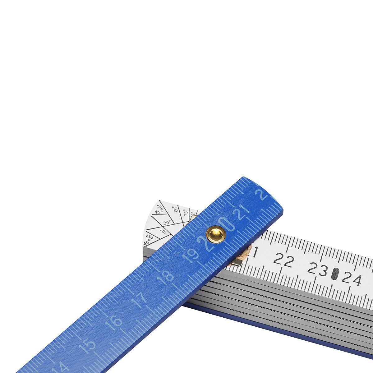 Zollstock Holz Colour - weiß - blau-729