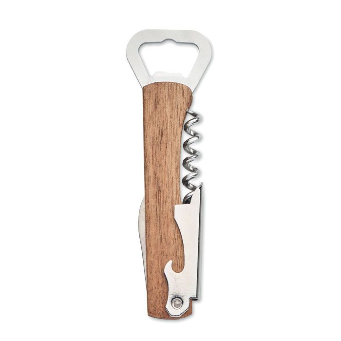 3 in 1 Flaschenöffner WOOL - holz-541