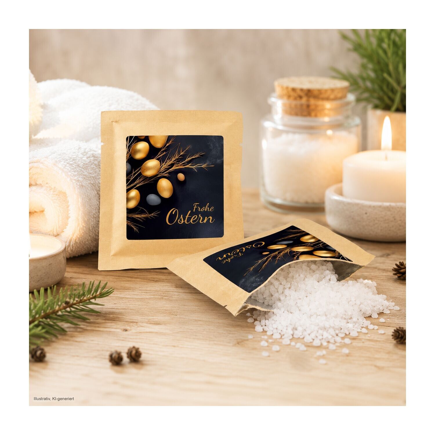 Frohe Ostern Badesalz Waldzauber 40 g-709