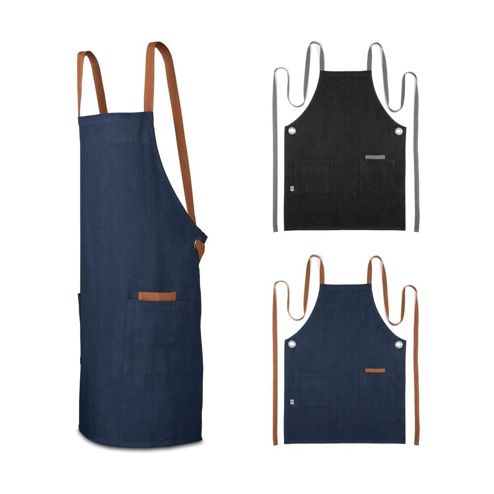 CARDAMOM Schürze aus Baumwolle (80 % recycelt) und Polyester (20 % recycelt) (220 g/m²) - dunkelblau-772