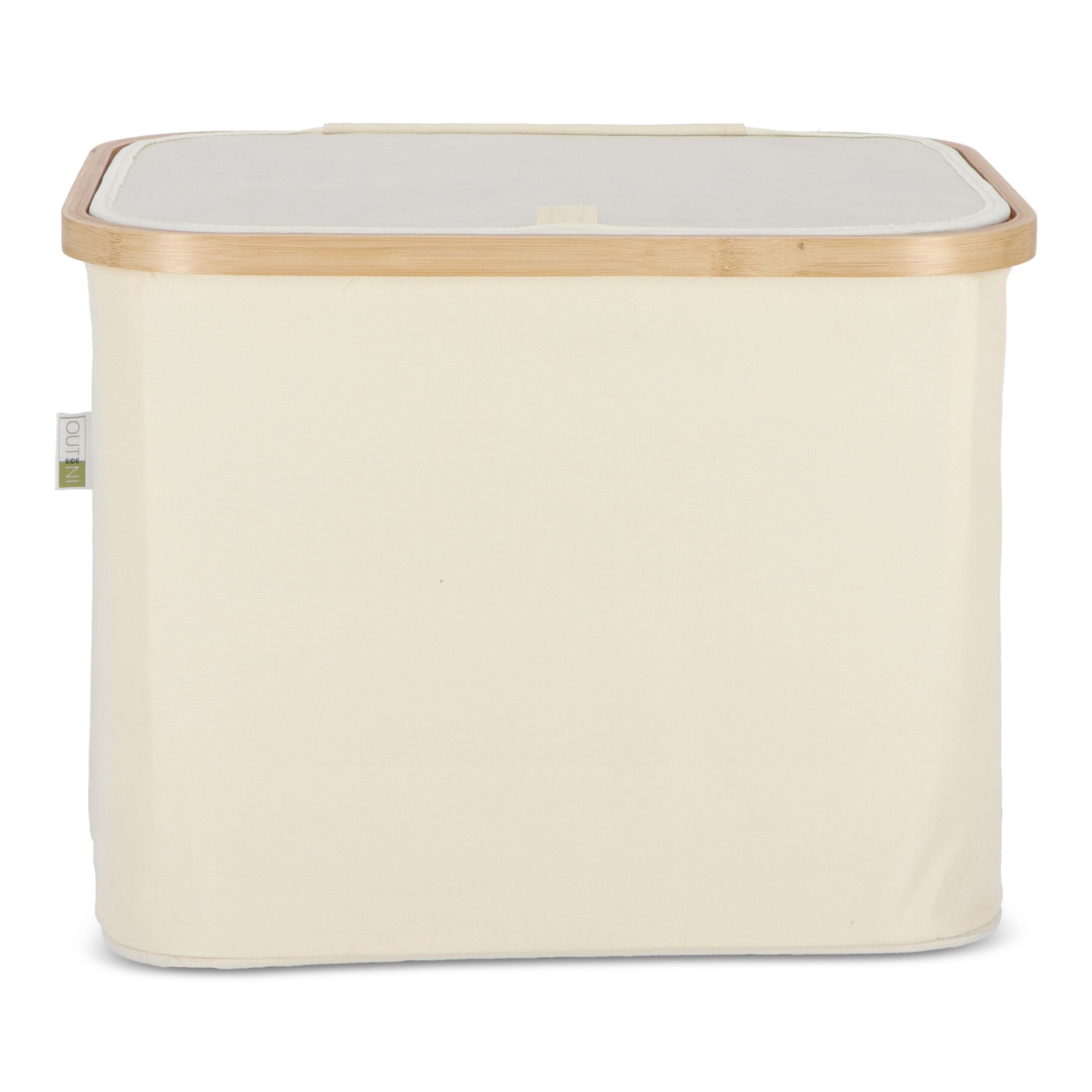 InSideOut faltbarer Korb mit Deckel Sogne 40,5 x 33 x 30cm rPET - natur-694