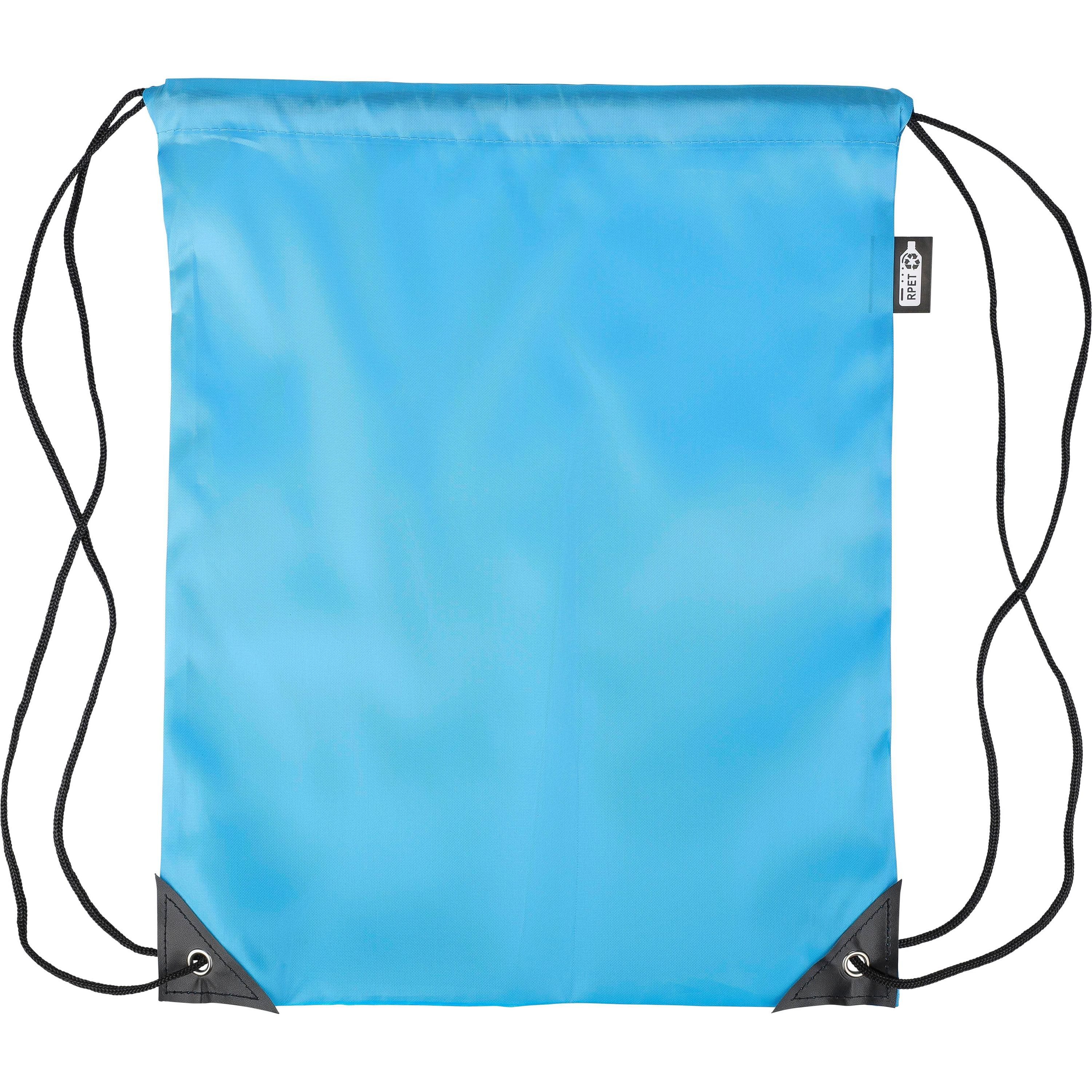rPET 210D Polyester Rucksack mit Kordelzug Calix - hellblau-626