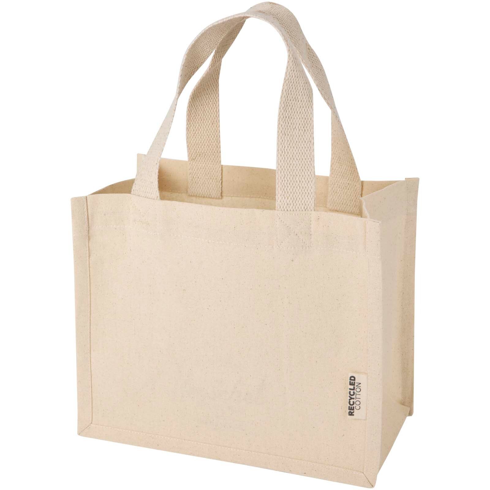 Odessa Mini-Tragetasche mit Bodenfalte aus 220 g/m² GRS Recyclingbaumwolle 9L - natur-829