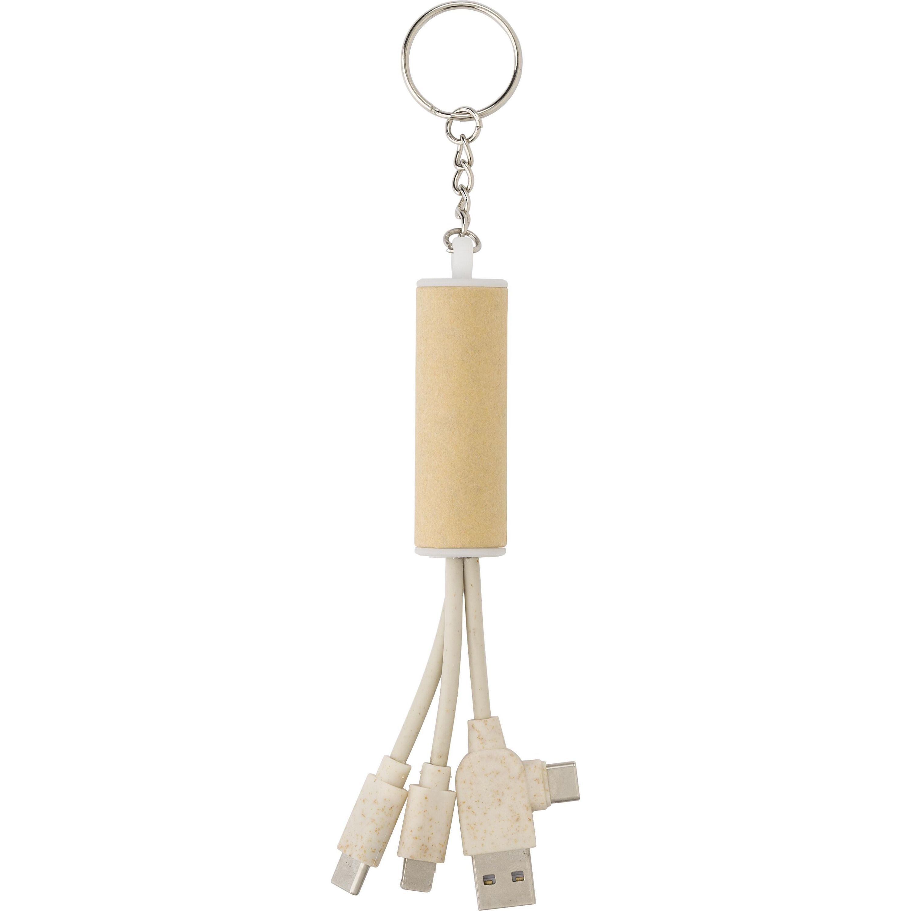 USB-Ladegerät Schlüsselanhänger Tyson - braun-515