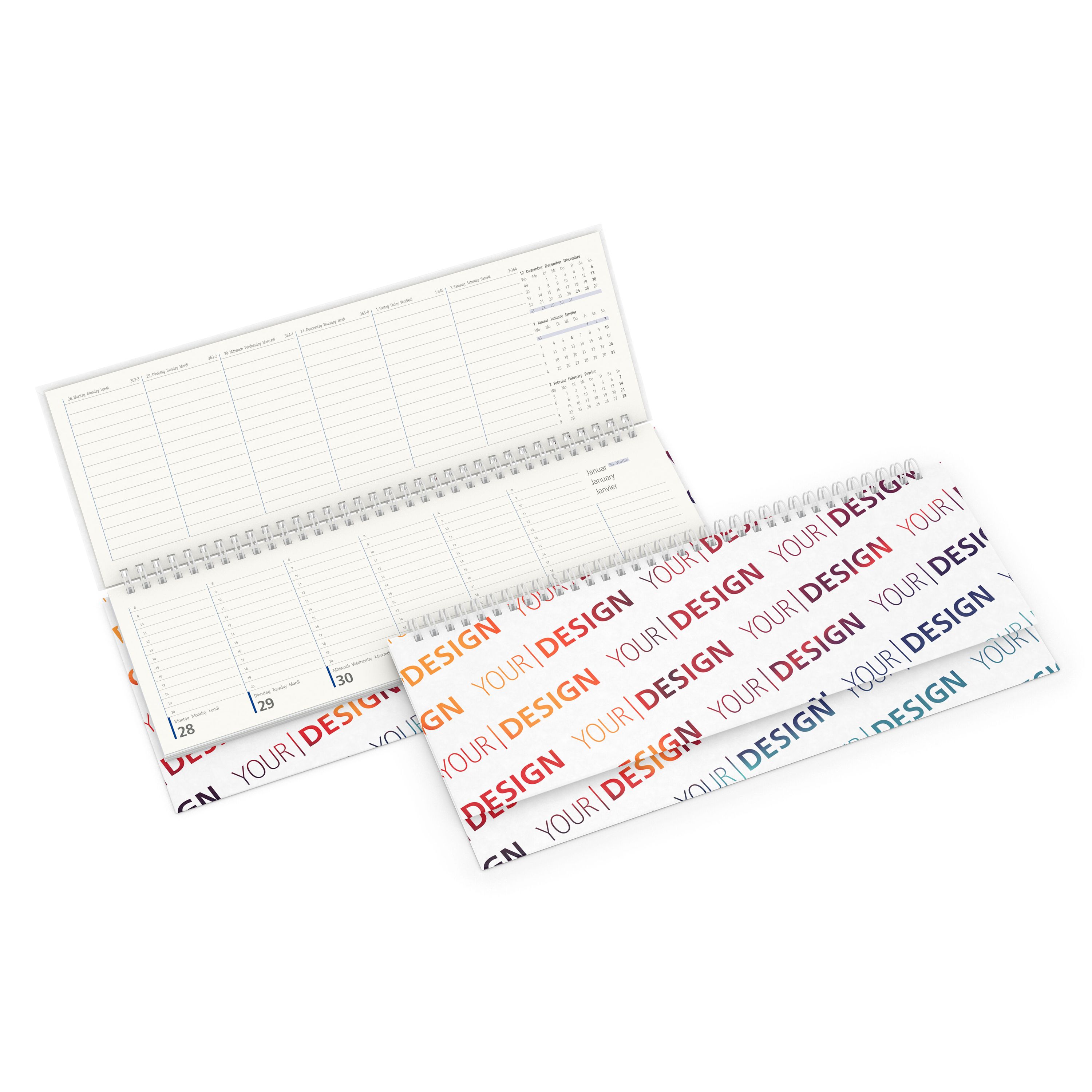 Tisch-Querkalender Compact RECYCLING, Hardcover Naturpapier-8