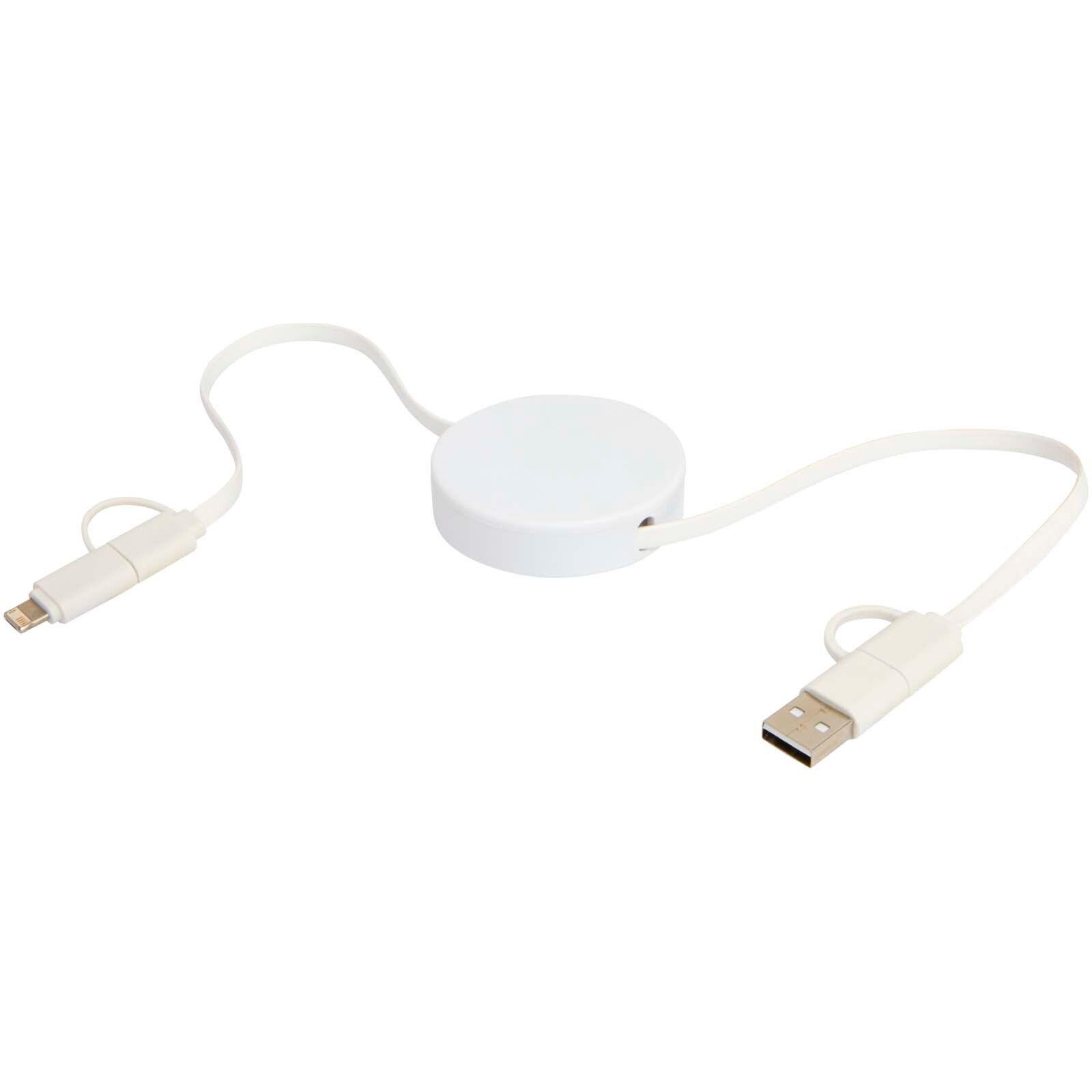Citala 90 cm 5-in-1 Kabel aus recyceltem Kunststoff für Datenübertragung und 40W Schnellladung - weiss-538