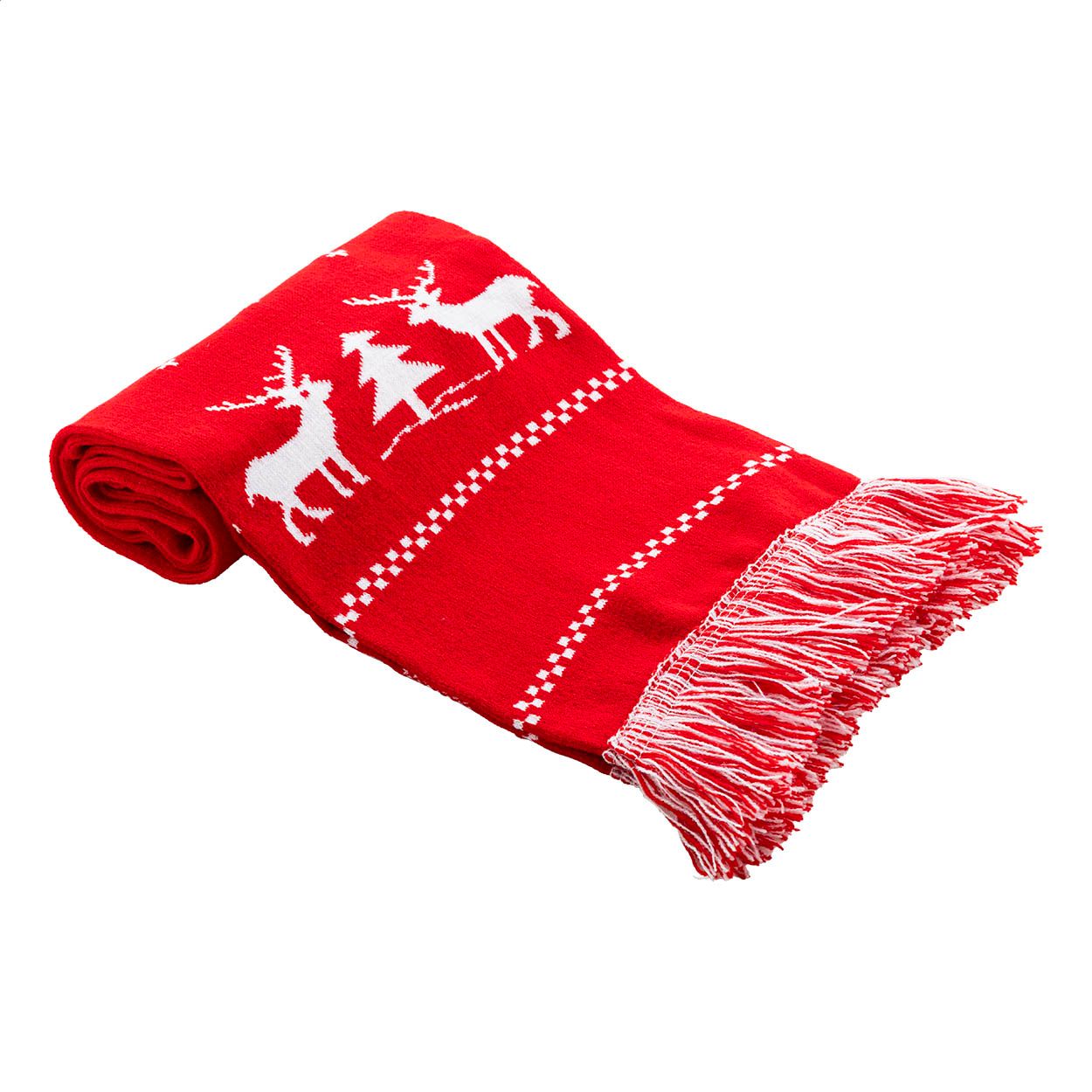 Skandihals Weihnachts-Winterschal - rot-839