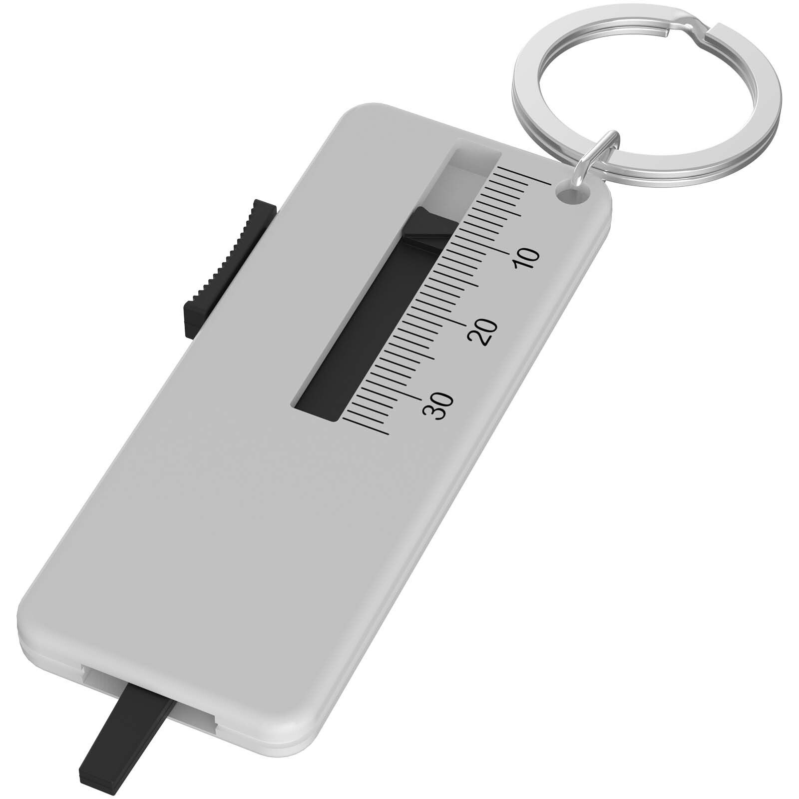 Rove Reifenprofilmesser Schlüsselanhänger aus recyceltem Material - weiss-613