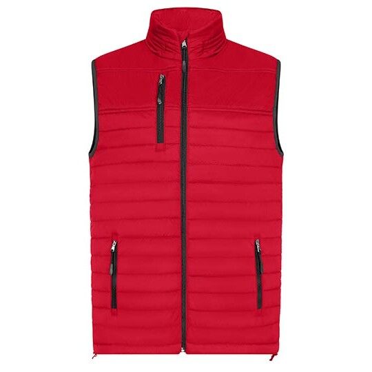 Men´s Hooded Performance Body Warmer - red-939