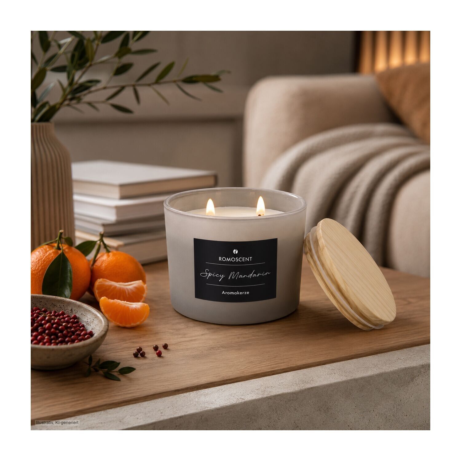 ROMOSCENT® Aromakerze Spicy Mandarin-345