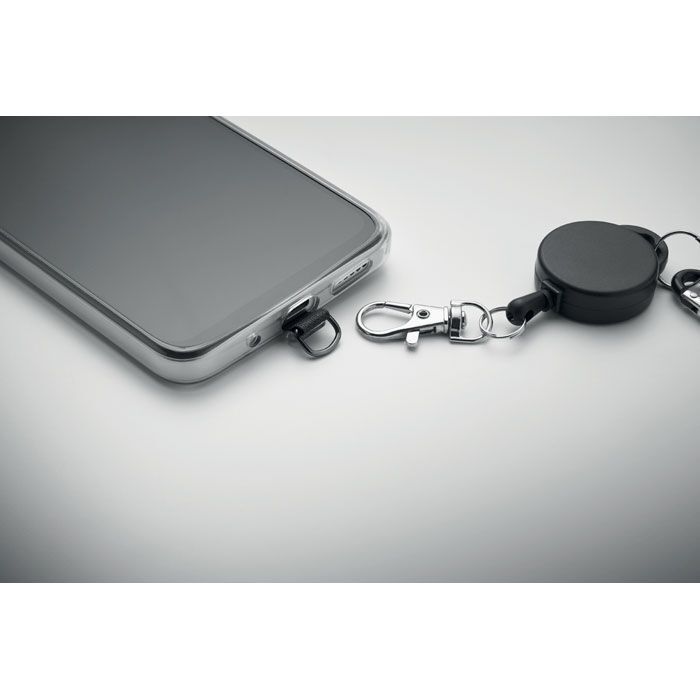 Einziehbarer Smartphone-Halter RETRO - schwarz-156
