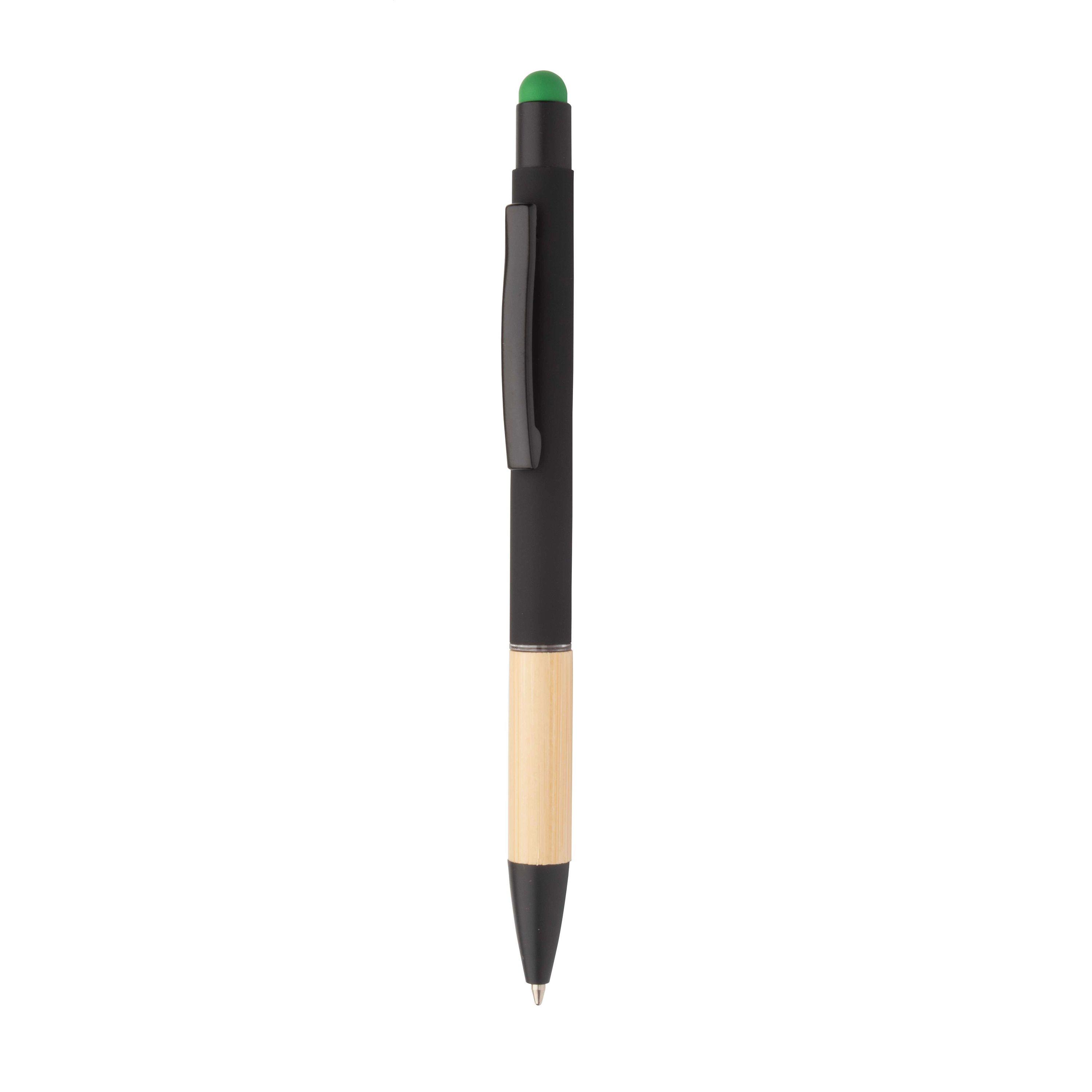 Touchpen mit Kugelschreiber Boorly - grün - schwarz-130