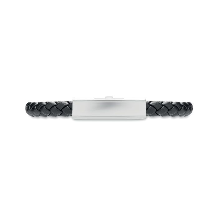 Geflochtenes Armband 18 cm FAULETI - schwarz-771
