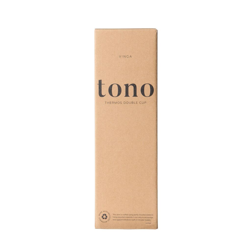 VINGA Tono RCS Thermokanne mit zwei Bechern, 750ml - stahl-756