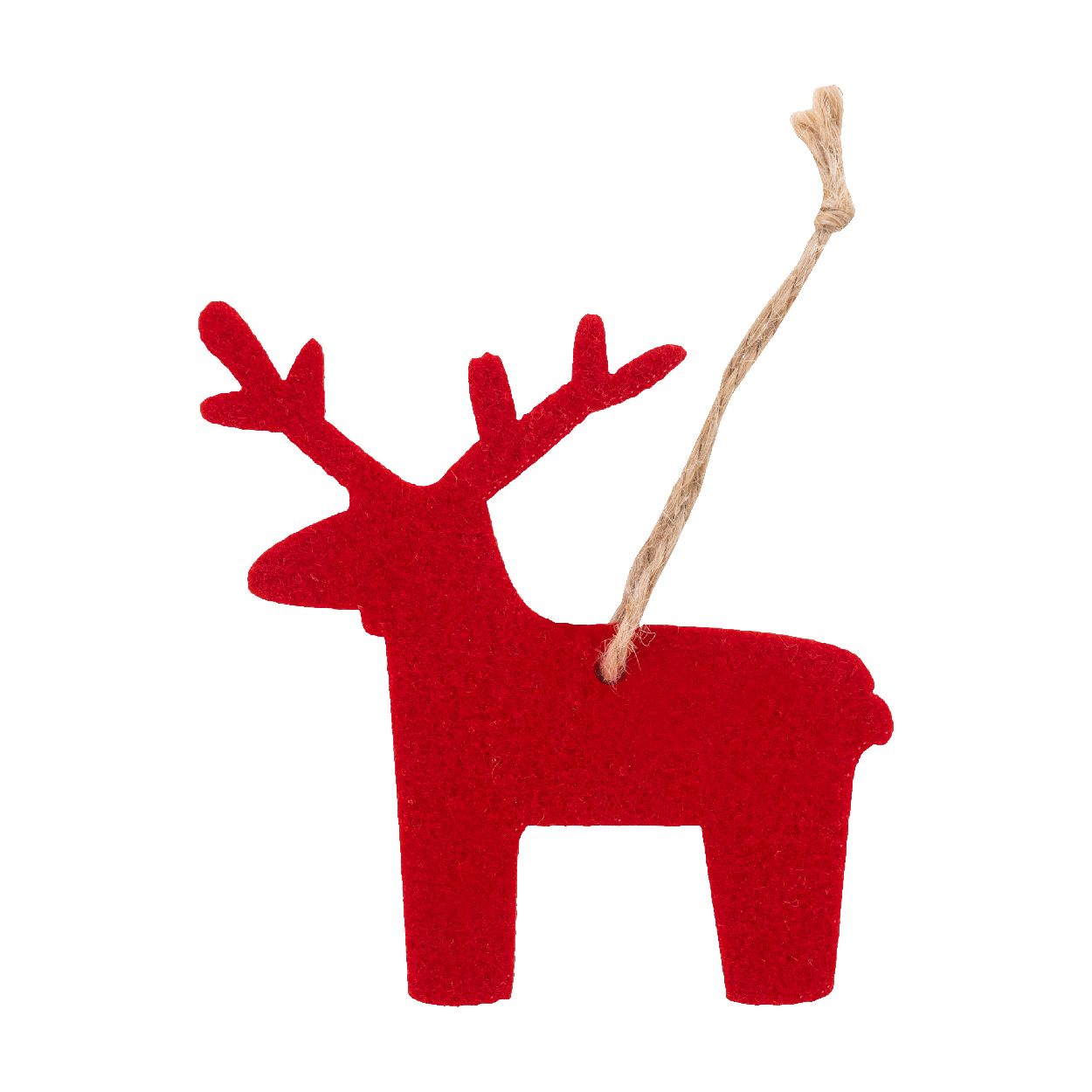 Joulox RPET Weihnachtsbaumschmuck, Rentier - rot-613