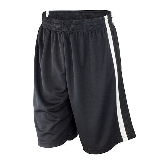 Men´s Basketball Quick Dry Short - black - white-224