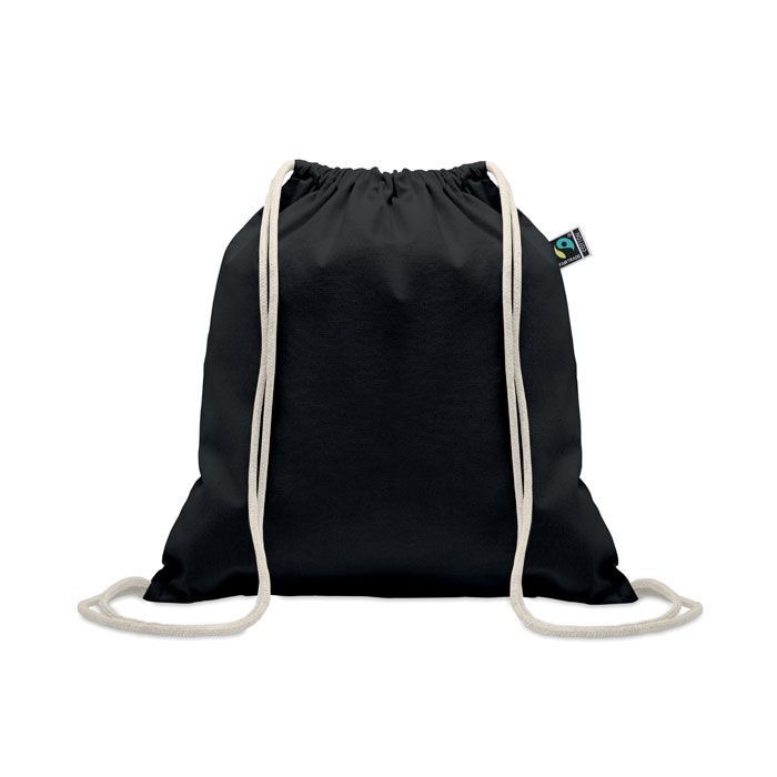 Kordelzugbeutel Fairtrade 180g OSOLE DRAW COLOUR - schwarz-56