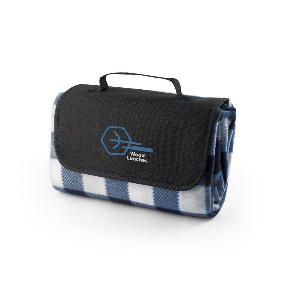 RILEY II EPE-beschichtete Picknickdecke (180 g/m²) mit Muster - schwarz-858