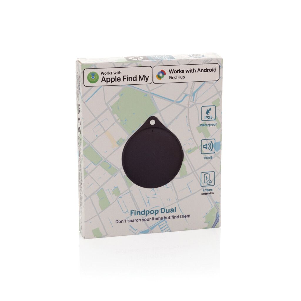 Findpop Dual IPX5 Artikelfinder aus RCS recyceltem ABS - schwarz-423