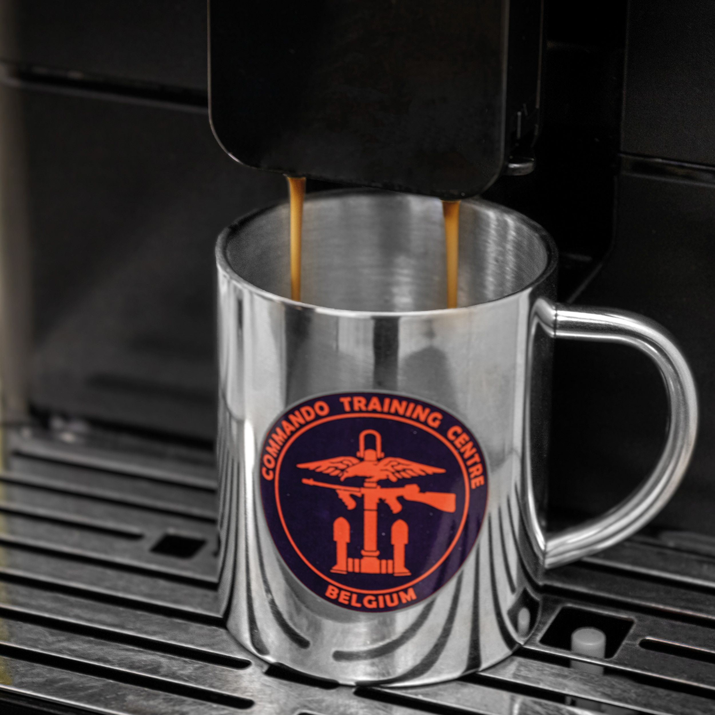 Vakuum Tasse aus Edelstahl, 300ml - silbergrau-461