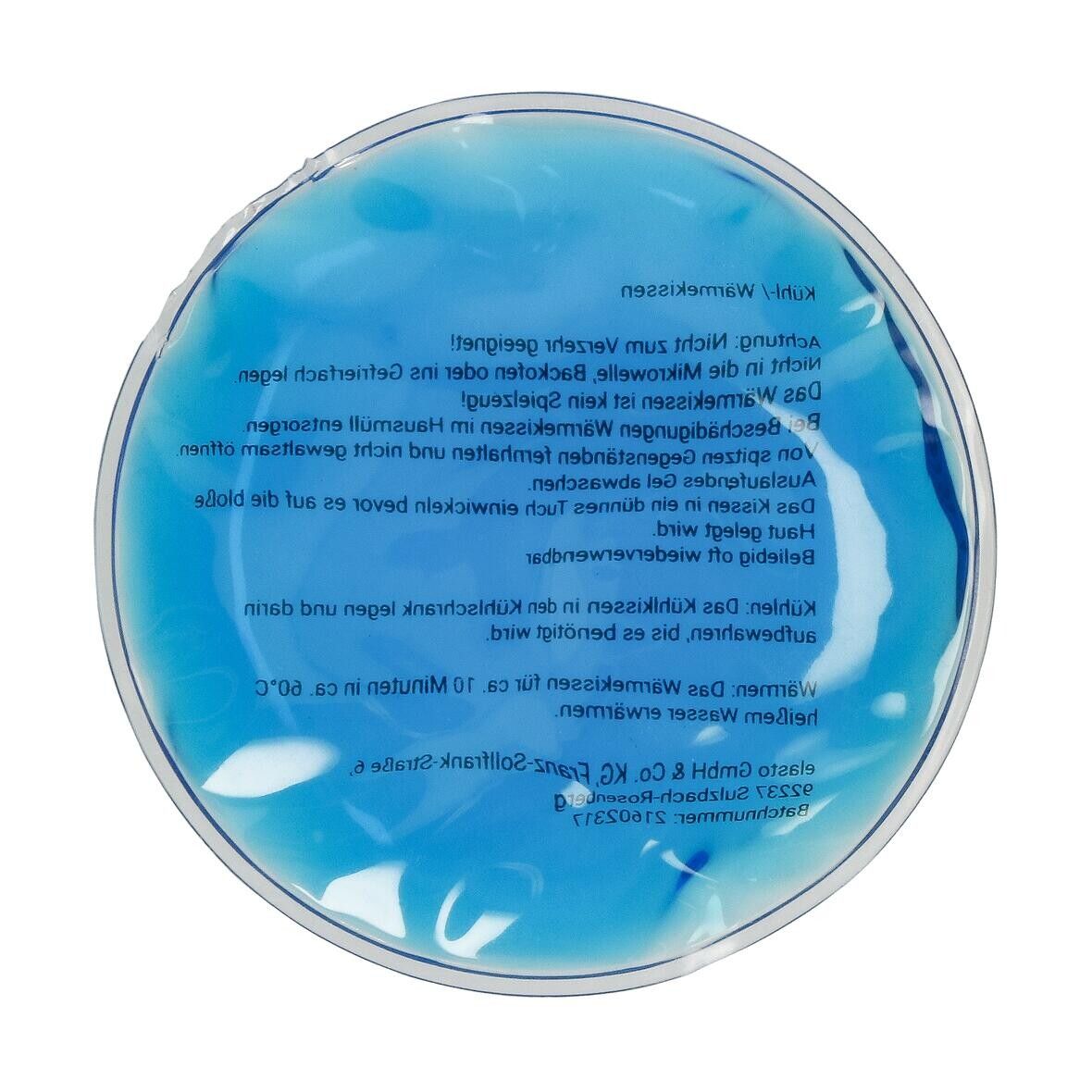 Kühl-/Wärmekissen Round - blau - transparent-149